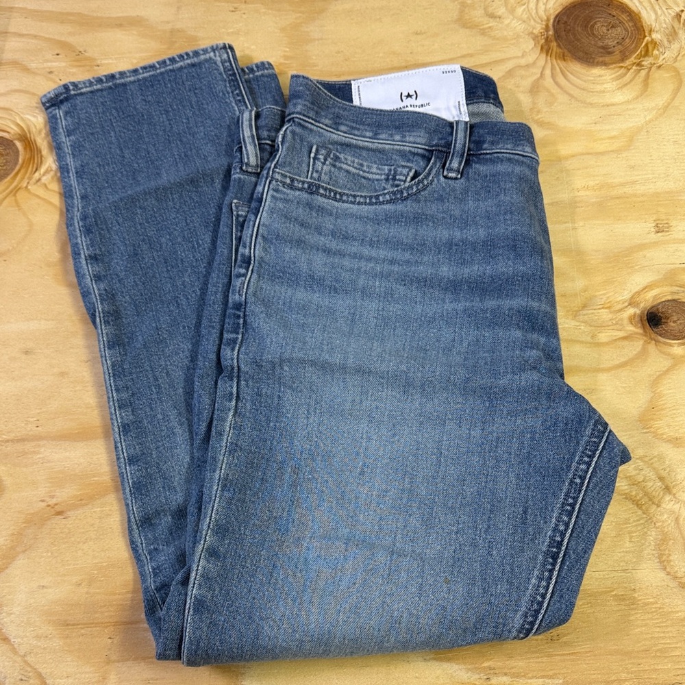 Banana Republic Blue Denim Jeans 32x30 slim fit